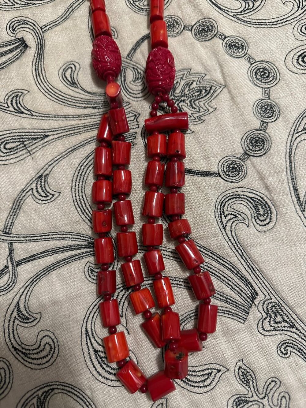 Coral Necklace 17 inch